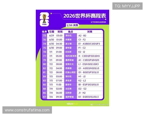 2026年美加墨世界杯时间安排及赛事日历全景图解